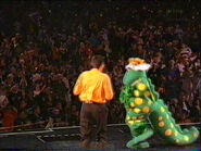 Dorothy dancing on "Carols in the Domain"