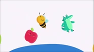 All three animated mascots together