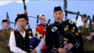 Anthony and Jimmy Barnes playing their bagpipes