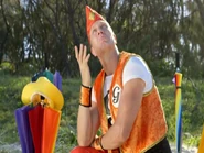 Gino singing "What's The Weather Today?"