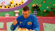 Anthony eating spaghetti in "We're Taking A Trip Across The Sea"