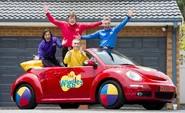 The Wiggles in the Volkswagen Big Red Car