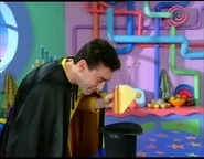 "Yum, yum, yum. Try a little bit of this. Come on."