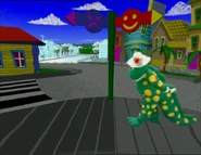 Dorothy visiting Happy and Sad Street