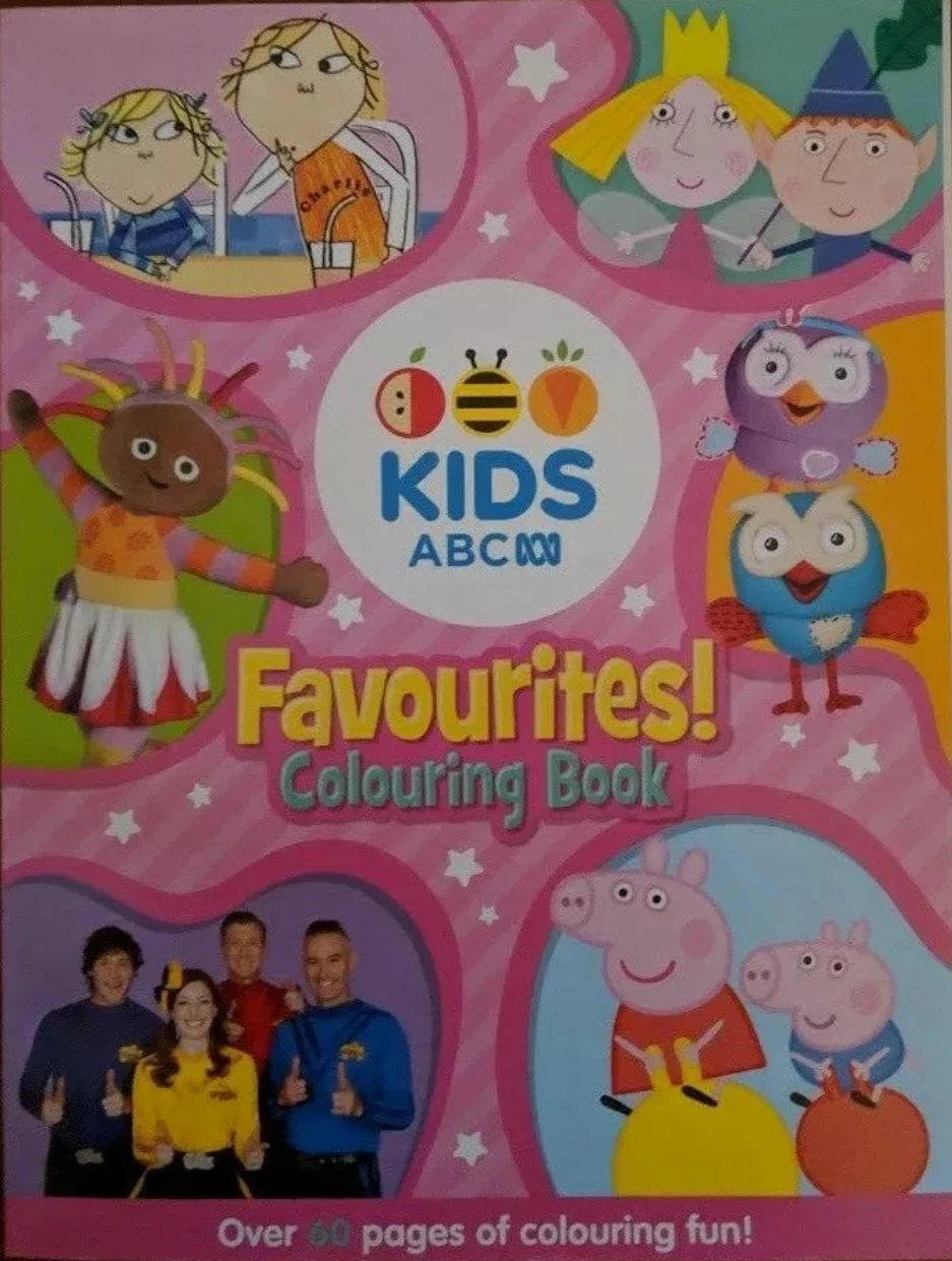 Abc Kids Favourites Colouring Book Pink Book V 2 Wigglepedia Fandom