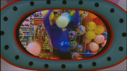 Jeff waking up at a toy store