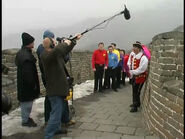 The Wiggles and Captain Feathersword at the Great Wall of China