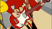 Red Maton Guitar in Wiggly Animation