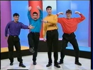 dark grape, light blue, goldenrod, light red-orange