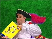 The Wiggles blowing Captain Feathersword up