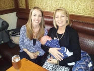 Donna, her daughter Cassie and her grandson in 2014