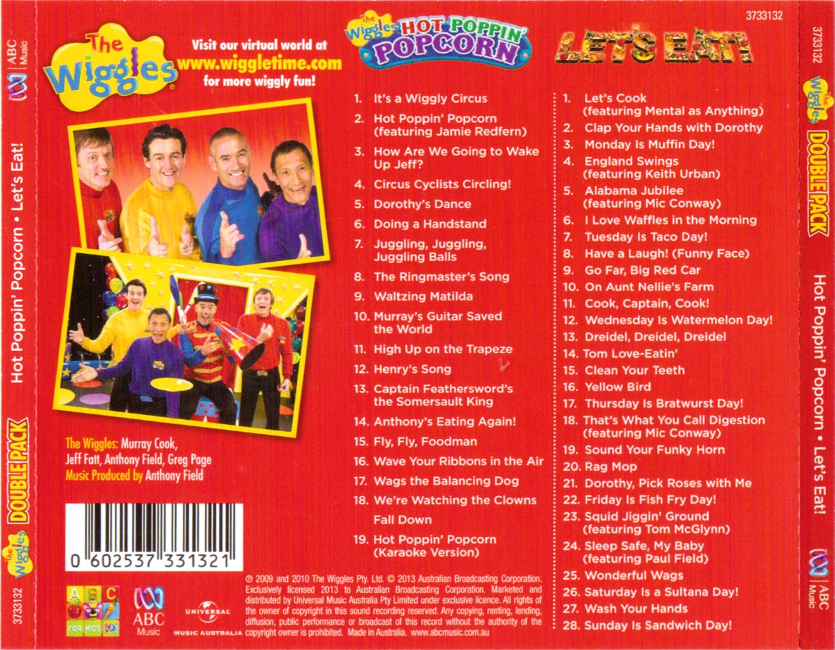 Double Pack: Hot Poppin' Popcorn + Let's Eat! | Wigglepedia | Fandom