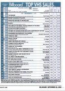 #39 on Top VHS Sales in September 25, 2002