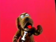 Puppet Wags barking on the microphone