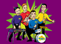 The Cartoon Wiggles Playing Instruments in 2001 (Taken from the Wiggly Party Game)