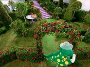 Dorothy exiting her garden