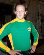 Simon McLachlan in the green and yellow skivvy