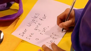 "Dear Wiggles, I've gone for a run. Jeff."