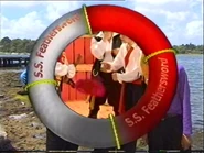 The S.S Feathersword life preserver transition