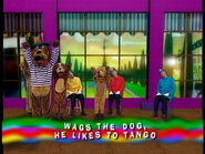 Title card of Wags The Dog, He Likes To Tango from Musical Instruments