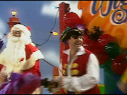 Captain Feathersword and Santa Claus