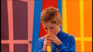 Little Anthony eating banana in "The Wiggles Show!" (TV Series 4)