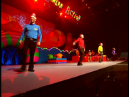 The Wiggles wearing Christmas Hats