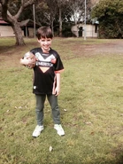 Antonio in rugby uniform