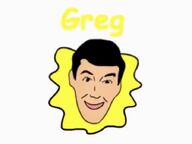 Greg in cartoon form