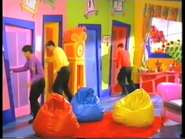 The Wiggles entering their rooms