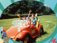 The Big Red Car in "The Wiggles Movie" promo picture