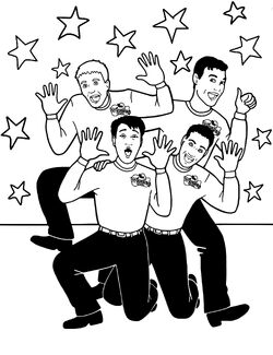 printable wiggles coloring pages