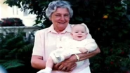 A picture of Emma as a baby and her nanna, Edith Royal