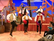 Captain No-Beard dancing