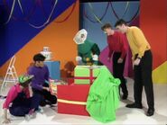 Jeff giving a picture book to Dorothy