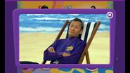 Live-Action Jeff sleeping at The Beach from the game "Wake Up Jeff"