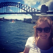Kristen at the Sydney Harbor in 2013