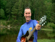 Anthony playing Epiphone acoustic guitar