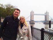 Simon Pryce and Lauren Hannaford at London Bridge