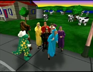 "DUCK STREET?!?" (One minute, the cows are there.