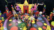 The Wiggly Group and the Wiggly Circus Clowns in "Hot Poppin' Popcorn"