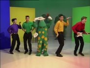 The Wiggles and Dorothy dancing