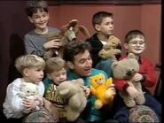 Anthony and the boys with teddy bears