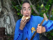 Anthony eating peanut butter in "Taking Off!"