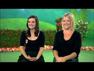 Clare being interviewed with Larissa Wright in "Growing Up With The Wiggles"