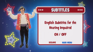 Subtitles menu (Background music: Curoo Curoo)