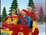 The Big Red Car in "Yule Be Wiggling"