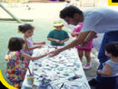 Anthony and the kids at Macquarie University