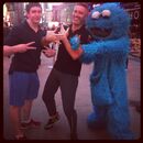 Anthony, Nick Hutchison and Cookie Monster