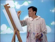 Jeff painting a picture